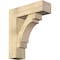 Ekena Millwork Merced Block Rough Sawn Bracket w/ Offset Brace, Douglas Fir, 8"W x 26"D x 30"H BKT0806X26X30MRC05RDF - alternate 1